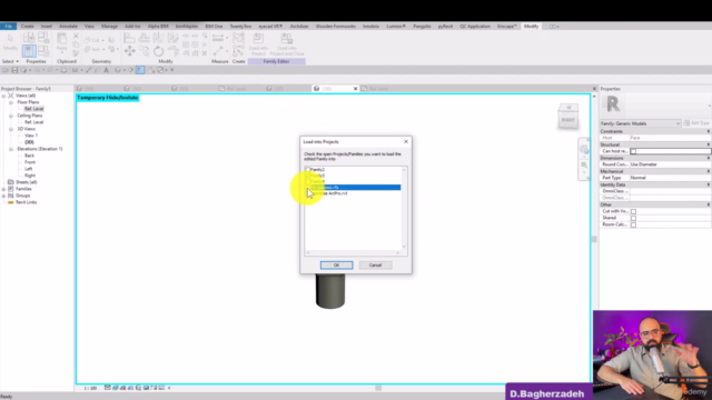 Revit Parametric Family- Glass Panel & Fin Connection Design – Screenshot 1