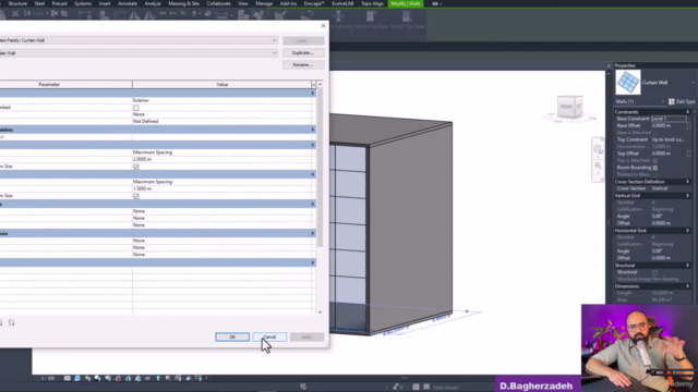 Revit Parametric Family- Glass Panel & Fin Connection Design – Screenshot 4