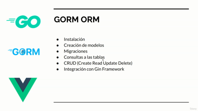 Fullstack con Gin Framework de Golang , GORM y Vue (2025) – Screenshot 3