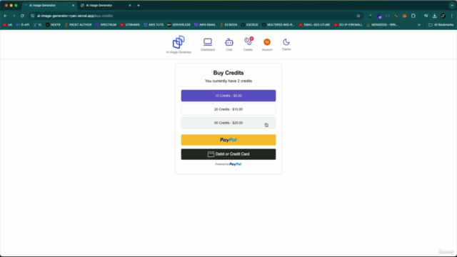 AI SaaS Image Generator & Chatbot: React NextJs TypeScript – Screenshot 2