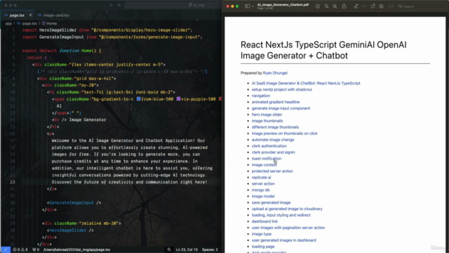 AI SaaS Image Generator & Chatbot: React NextJs TypeScript – Screenshot 3