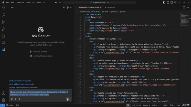 Curso GitHub Copilot. Haz que la IA programe por ti – Screenshot 3
