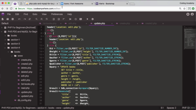 PHP for Beginners: PDO, MySQL, phpMyAdmin – Screenshot 1
