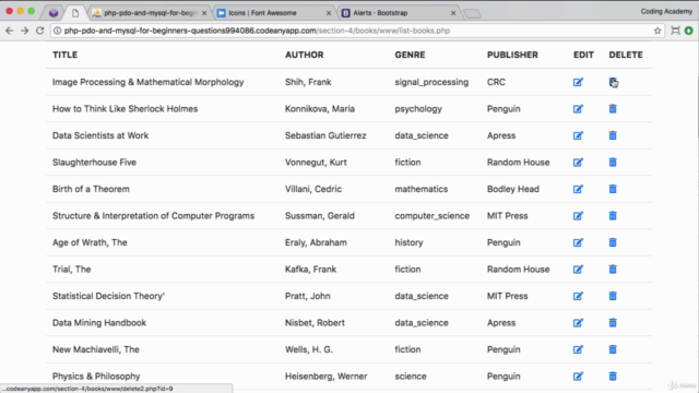 PHP for Beginners: PDO, MySQL, phpMyAdmin – Screenshot 2