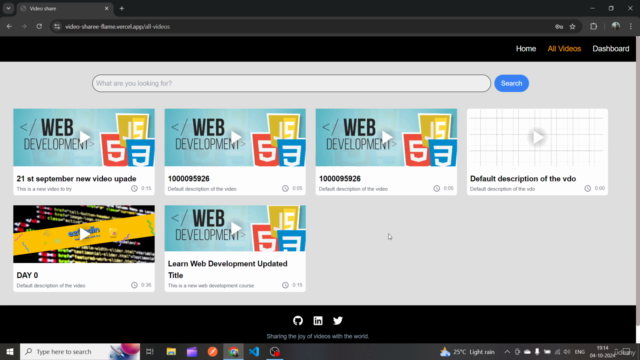 MERN Stack Course: Build a Video Sharing Web App with AWS – Screenshot 1