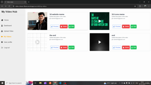 MERN Stack Course: Build a Video Sharing Web App with AWS – Screenshot 3