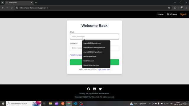 MERN Stack Course: Build a Video Sharing Web App with AWS – Screenshot 4
