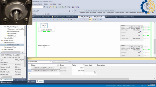 Kinetix Rockwell, CLP Controle de Movimento (Motion Control) – Screenshot 3