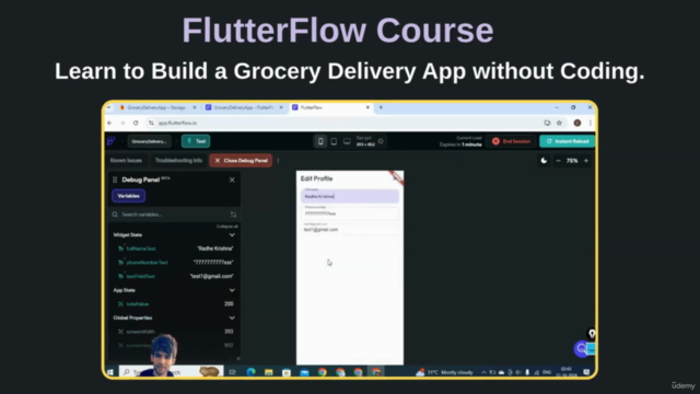 FlutterFlow Course: Grocery Delivery E-Commerce App (2025) – Screenshot 3