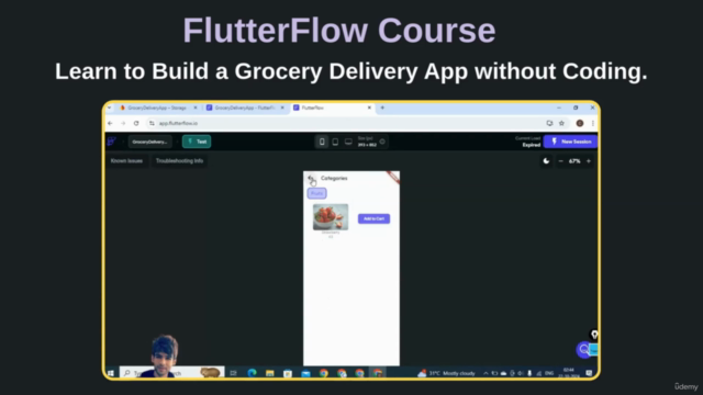 FlutterFlow Course: Grocery Delivery E-Commerce App (2025) – Screenshot 4