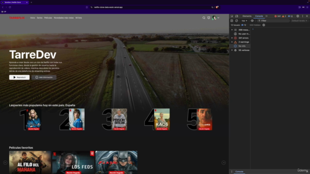 Master Frontend Next JS 14 | Clon de Netflix desde cero – Screenshot 1
