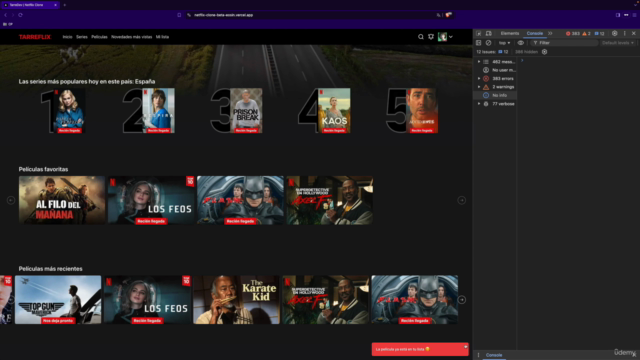Master Frontend Next JS 14 | Clon de Netflix desde cero – Screenshot 3