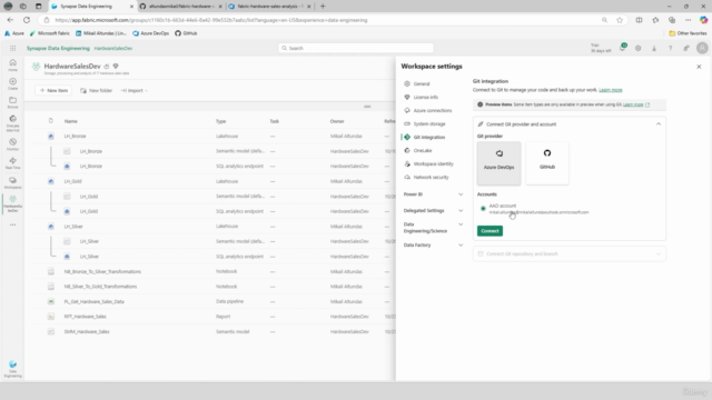 Maîtriser Azure DevOps et GitHub pour Microsoft Fabric – Screenshot 2