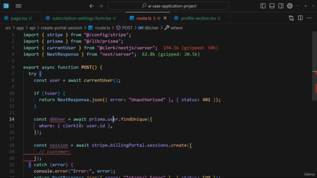 画像生成AI SaaSを作りながらNext.js App RouterとStripeサブスク決済機能が学べる実践開発講座 – Screenshot 4