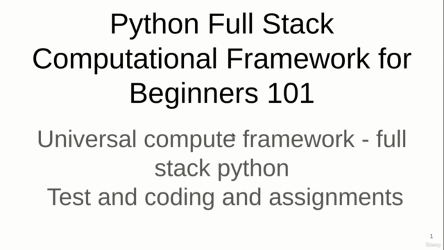 Python Full Stack Computational Framework for Begineers 101 – Screenshot 2