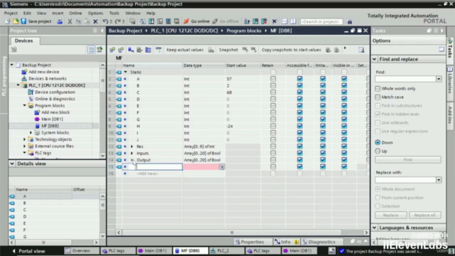 Corso Programmazione PLC Siemens TIA PORTAL, base e int Pt 1 – Screenshot 3