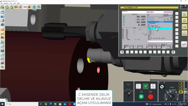 C Eksen ve Y Eksen CNC Torna Video Eğitim Seti – Screenshot 1