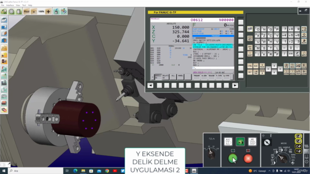 C Eksen ve Y Eksen CNC Torna Video Eğitim Seti – Screenshot 2