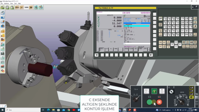 C Eksen ve Y Eksen CNC Torna Video Eğitim Seti – Screenshot 3
