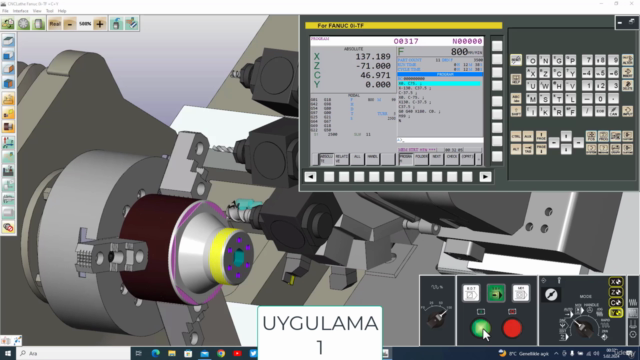 C Eksen ve Y Eksen CNC Torna Video Eğitim Seti – Screenshot 4