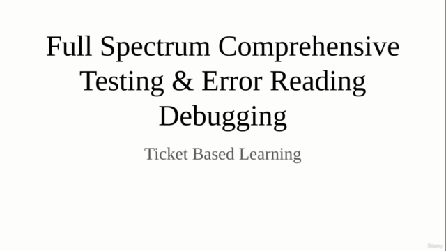 Full Spectrum Comprehensive Testing & Error Reading 101 – Screenshot 1