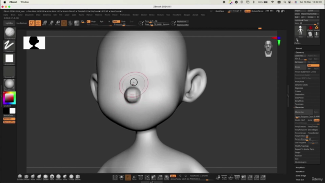 Esculpido de personajes estilo cartoon en ZBrush 2024 – Screenshot 2