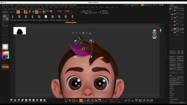 Esculpido de personajes estilo cartoon en ZBrush 2024 – Screenshot 3