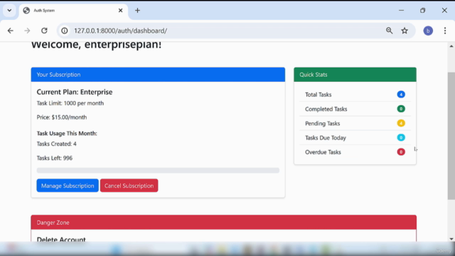 Build a SaaS: Develop a Subscription-Based App from scratch – Screenshot 4