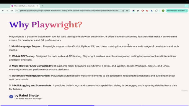 Playwright PYTHON Automation Testing - From Zero to Expert – Screenshot 1