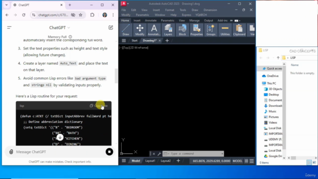Create AutoCAD LISP using ChatGPT Without Coding Knowledge.! – Screenshot 2