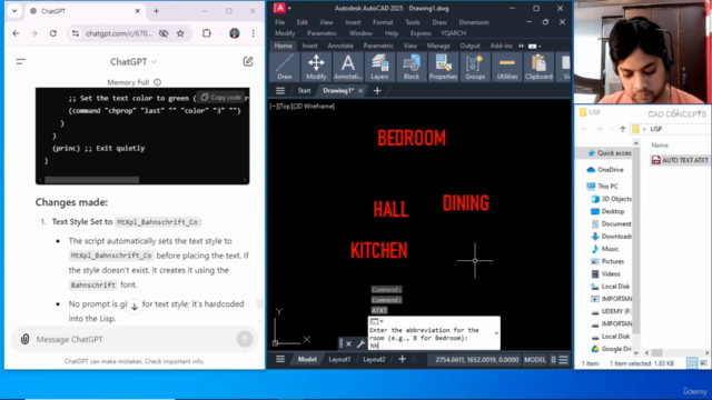 Create AutoCAD LISP using ChatGPT Without Coding Knowledge.! – Screenshot 4