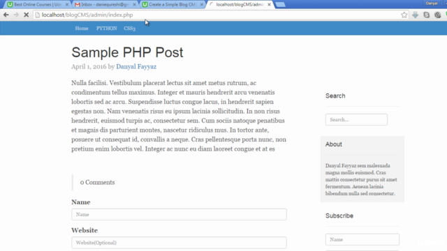 Create a Simple Blog CMS in PHP and MYSQL – Screenshot 4