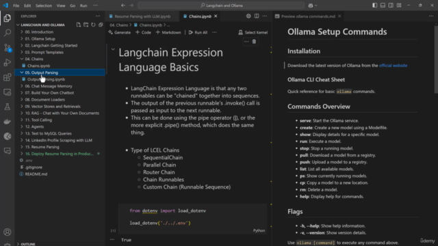 2025 Master Langchain and Ollama - Chatbot, RAG and Agents – Screenshot 1