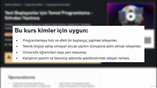 Yeni Başlayanlar için Temel Programlama - Sıfırdan Yazılıma – Screenshot 4
