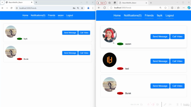 Blazor SignalR WebRtc – Screenshot 2