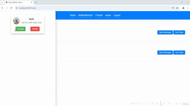 Blazor SignalR WebRtc – Screenshot 4