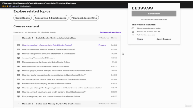 Discover the Power of QuickBooks : Complete Training Package – Screenshot 2