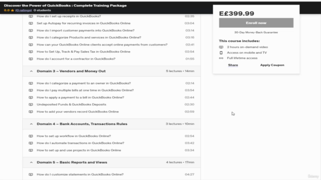 Discover the Power of QuickBooks : Complete Training Package – Screenshot 3