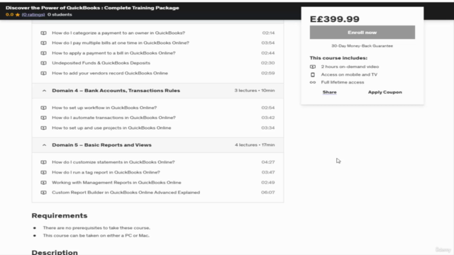 Discover the Power of QuickBooks : Complete Training Package – Screenshot 4