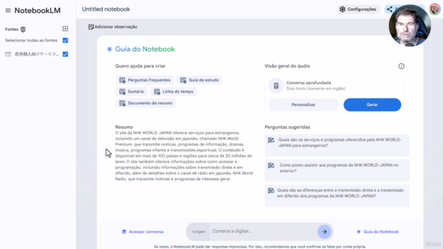 NotebookLM : Produtividade e Aprendizado com IA Generativa – Screenshot 3
