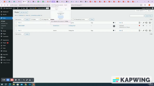 Blog Automatisé avec IA : Créez et Monétisez sur WordPress – Screenshot 1