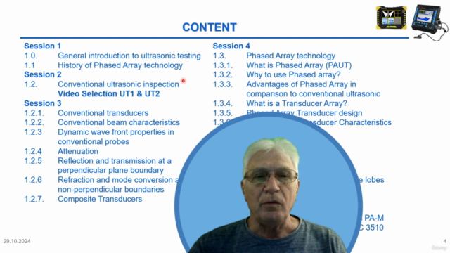 PAUT - Introduction to Phased Array Ultrasonic Inspection – Screenshot 1