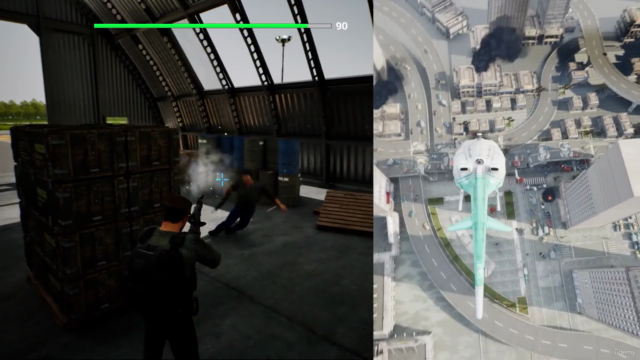 Unreal Engine C++: Create Helicopter-Bot & AI Shooter – Screenshot 4