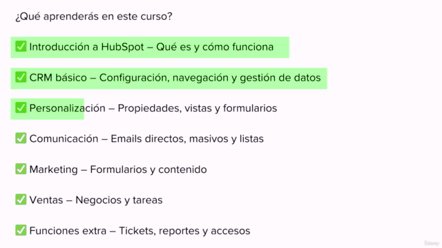 HubSpot para Principiantes ¡Aprende HubSpot desde cero! – Screenshot 2