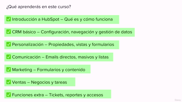 HubSpot para Principiantes ¡Aprende HubSpot desde cero! – Screenshot 3