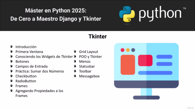 Máster en Python 2025: De Cero a Maestro Django y Tkinter – Screenshot 3