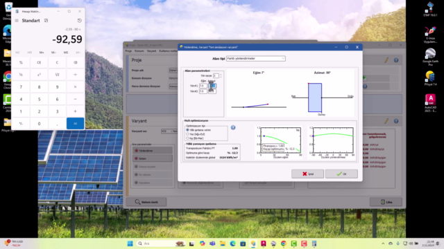 PVSYST ile GES Proje Tasarımı, Maliyeti ve Fizibilite Raporu – Screenshot 2