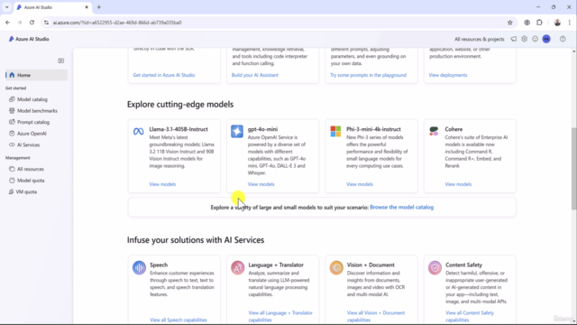 Azure AI Studio (AI Foundry) – Screenshot 1
