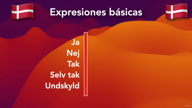 Idioma danés "desde cero" (español) – Screenshot 2