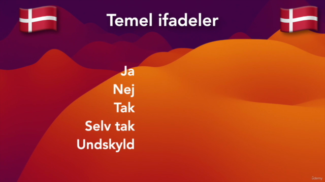 Yeni başlayanlar için Danca dili (Türkçe) – Screenshot 1